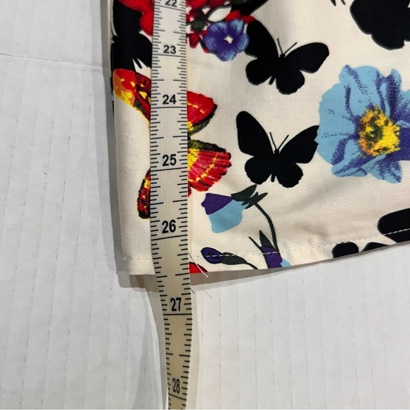 NWT Belle Poque Boutique Beautiful A-Line Dress in Colorful Butterfly Print Sz S - Picture 5 of 16